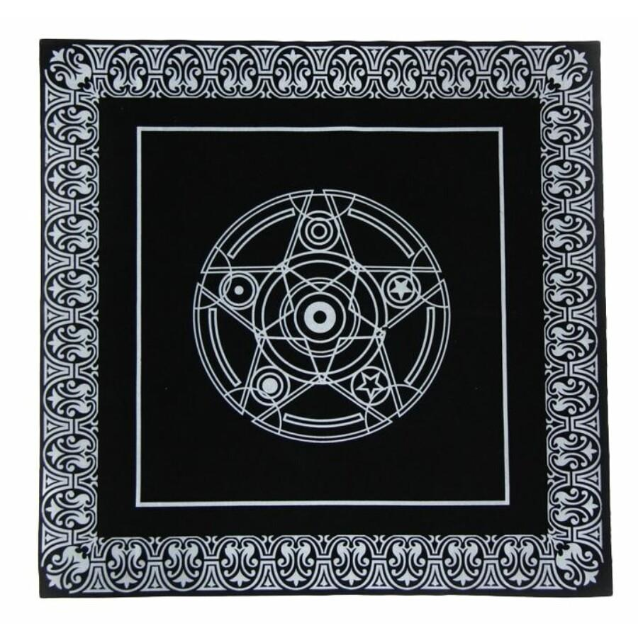 Mantel de tarot pentagrama mágico