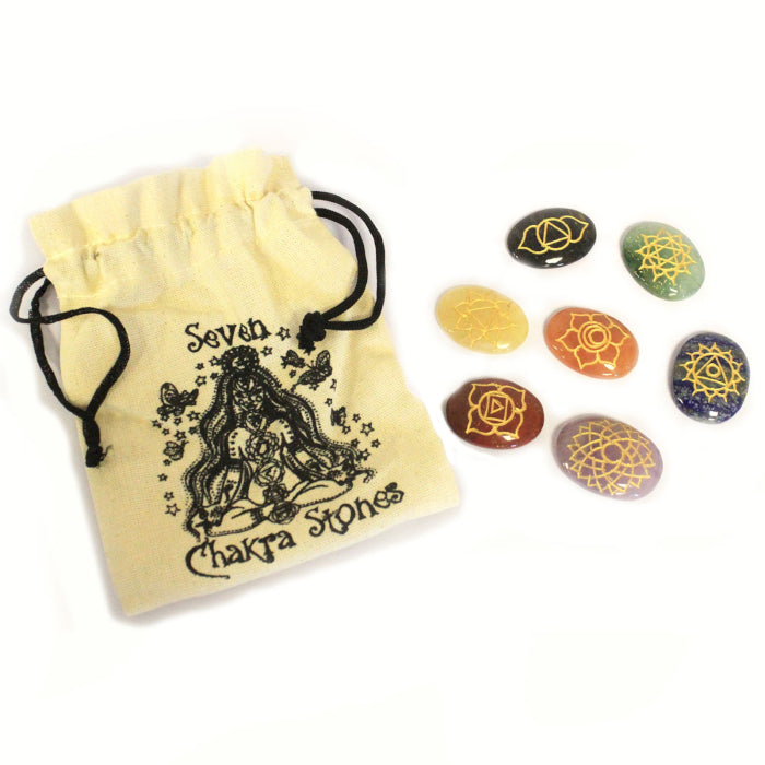 Set Chakra Pietre Lrg (forma ovale)