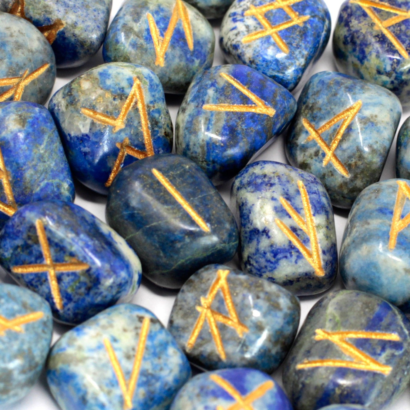 Runes Stone Set ve váčku - Lapis