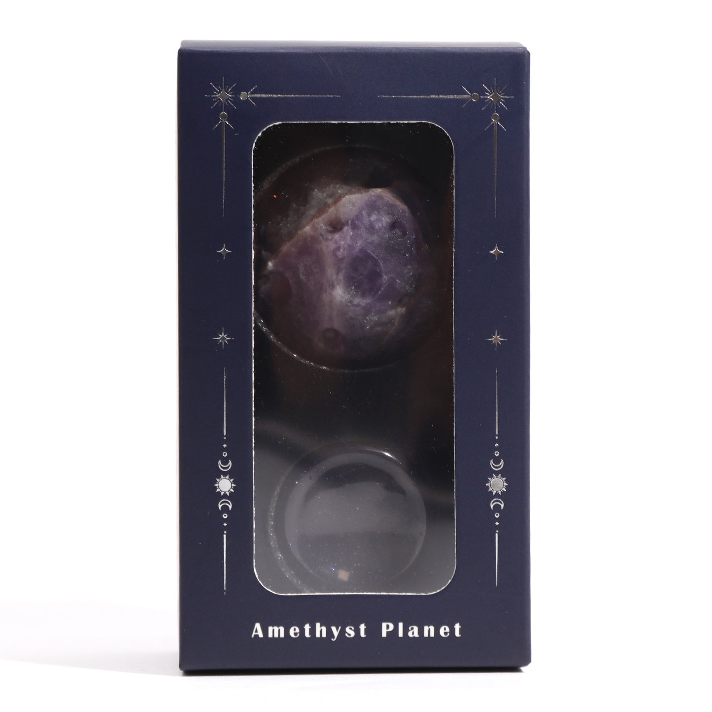 Ametyst Planet na statywie Sola Goldstone - 40mm (stojak 30x15mm)