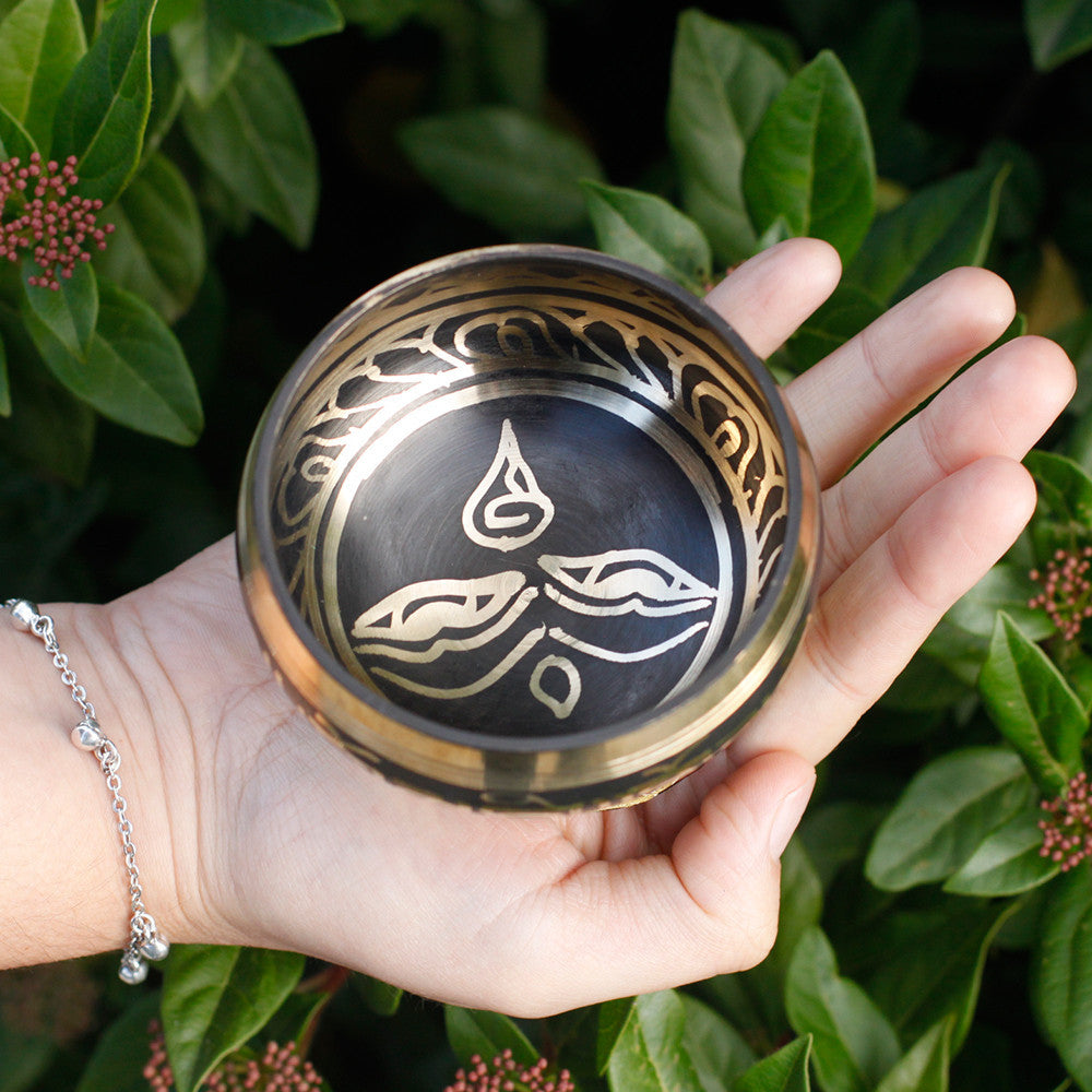 Mini-Klangschalen-Geschenkset – Schwarz