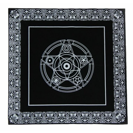 Obrus z magicznym pentagramem tarota