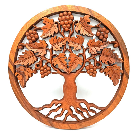 Tree of Life Grapes Panel - 40cm