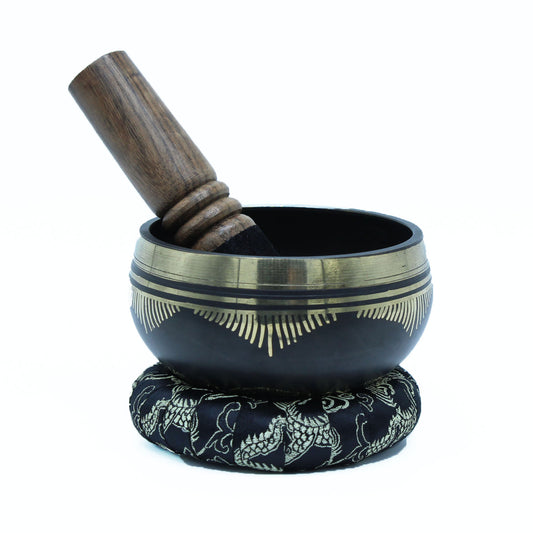 Klangschalen-Set „Blume des Lebens“.