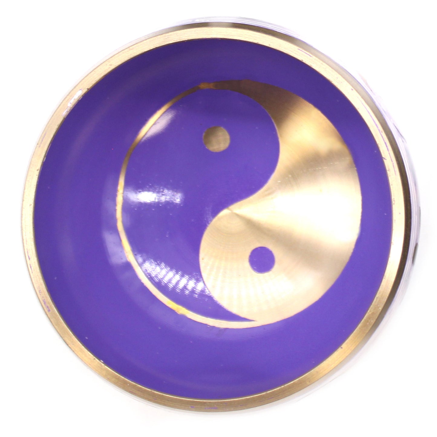 Set campane tibetane Yin e Yang - Bianco/Viola 10,7 cm