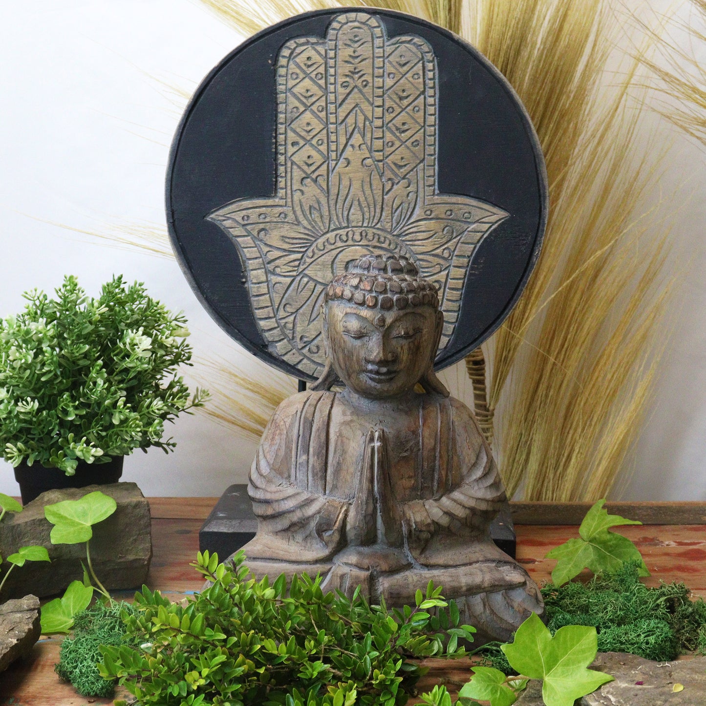 Buddha Feng Shui szett – Hamsa – szürke (2 minta)