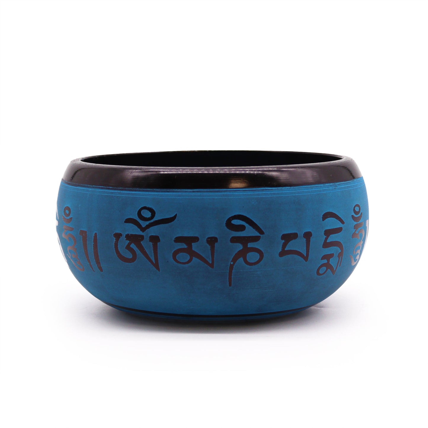 Bol Chantant Earth Powder - Blue Mantra Five Buddha - 16 cm