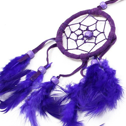 Bali Dreamcatcher - Small Round - Turq/Pink/Purp